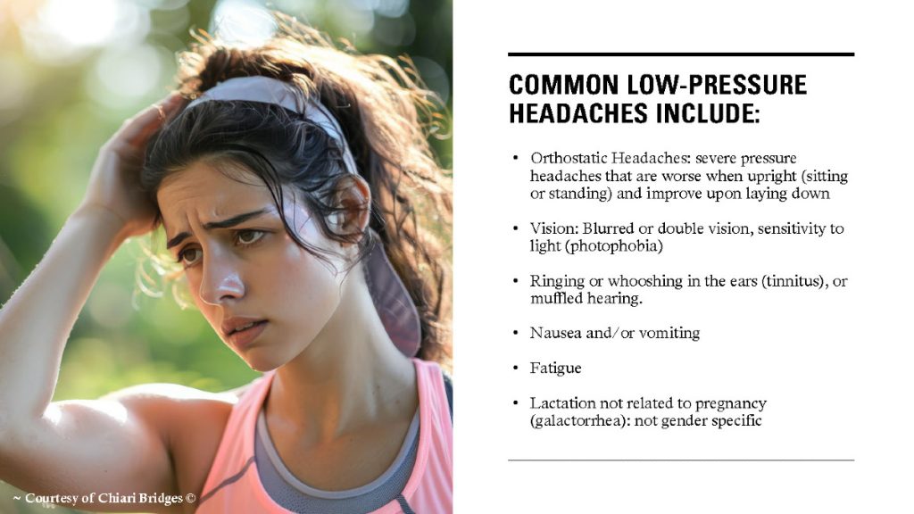 Click image to view a more complete list of common low-pressure symptoms.
